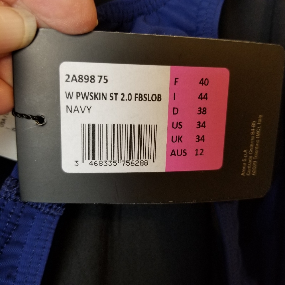 Arena Powerskin St. 2.0 Open Back Swimsuit NWT - Picture 9 of 13